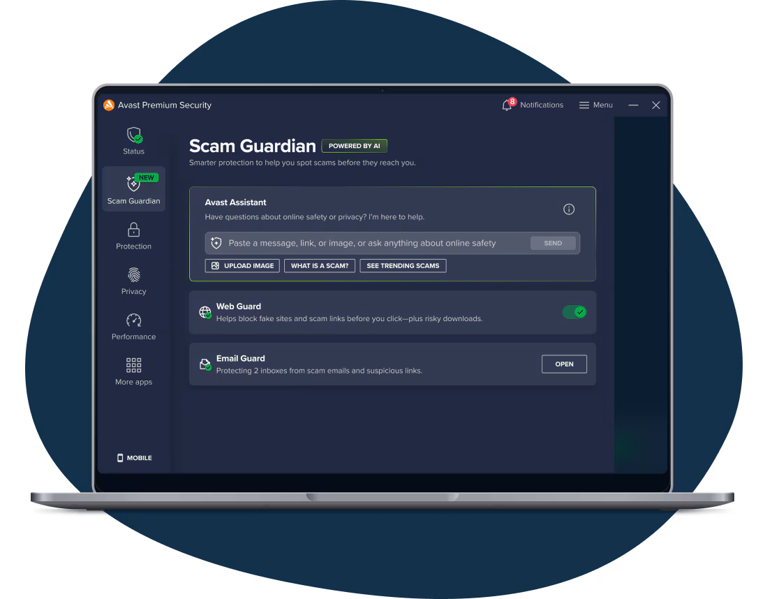 Avast Antivirus Interface